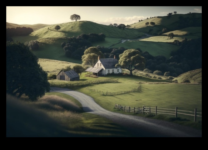 جوهر الحياة الريفية: مناظر ريفية خلابة